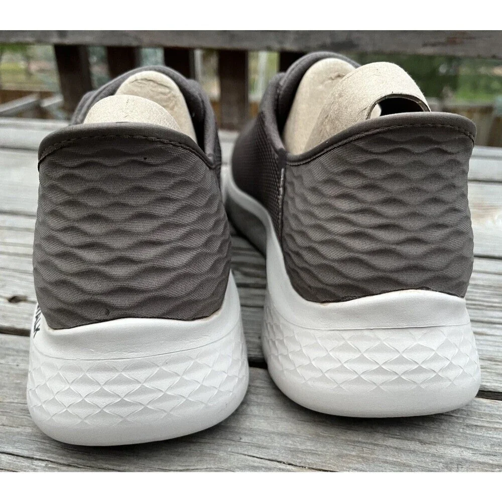 New! Skechers Slip-ins Men’s 11.5 Go Walk Flex Hands Up Shoes Brown 216496